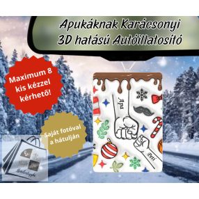 Apukáknak szóló karácsonyi 3D hatású illatosító