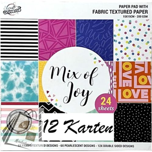 Színes Mix of Joy kreatív papír szett