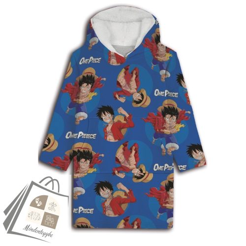 One Piece felnőtt belebújós plüss polár takaró, poncsó