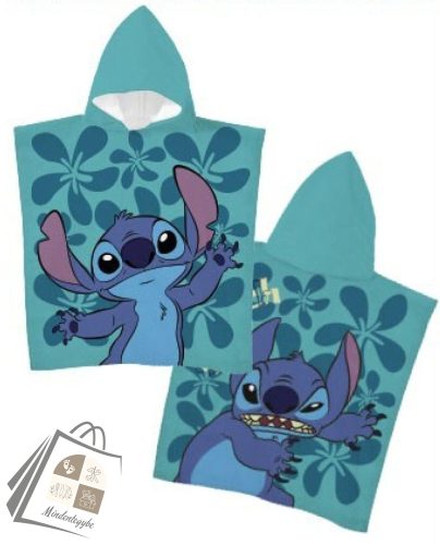 Disney Lilo és Stitch, A csillagkutya Little Mischief strand törölköző poncsó 55x110 cm (Fast Dry)