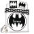 Batman White dupla, kétszemélyes ágyneműhuzat 240×220cm, 65x65 cm