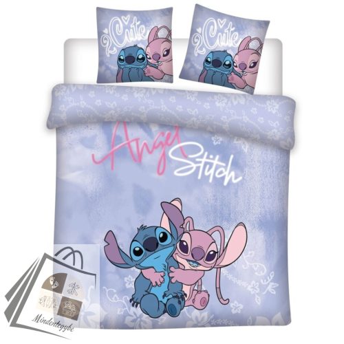 Disney Lilo és Stitch, A csillagkutya Cutie dupla, kétszemélyes ágyneműhuzat 200×200cm, 65x65 cm