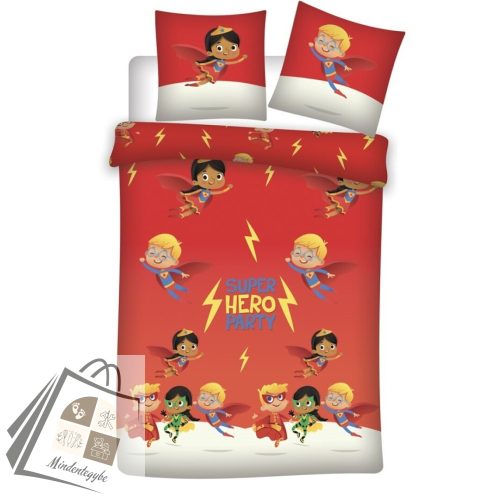 DC Super Hero Mini Friends ágyneműhuzat 140×200cm, 65×65 cm