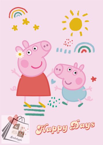 Peppa malac Happy Days polár takaró 100x140cm