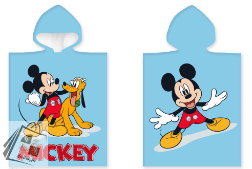Disney Mickey, Pluto strand törölköző poncsó 50x100 cm