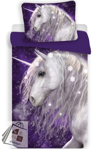 Unikornis Purple ágyneműhuzat 140×200cm, 70×90 cm