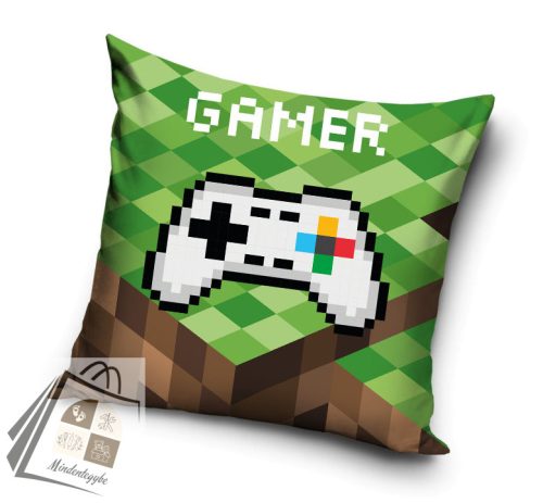 Gamer Blocks párnahuzat 40x40 cm Velúr