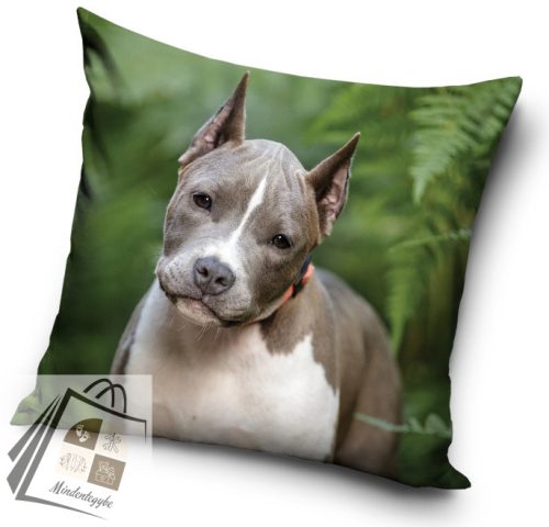 Kutyás Pit Bull Terrier párnahuzat 40x40 cm