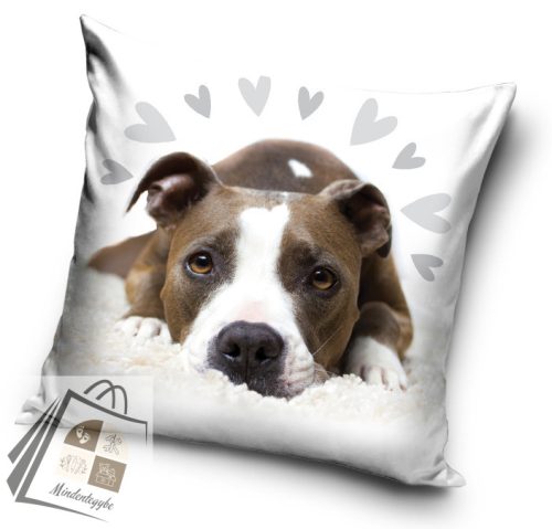 Kutyás Pit Bull Terrier Cute párnahuzat 40x40 cm