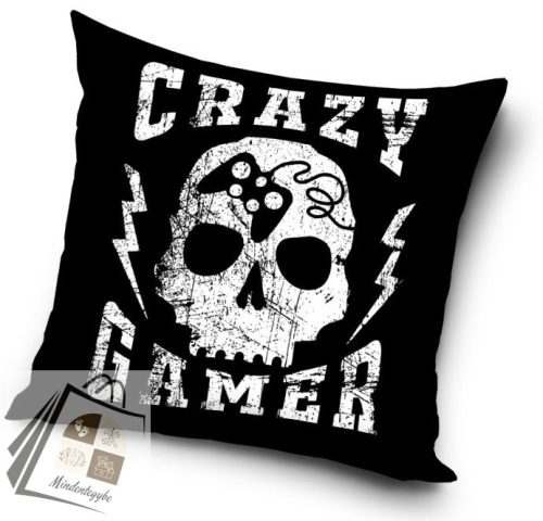 Gamer Crazy párnahuzat 40x40 cm