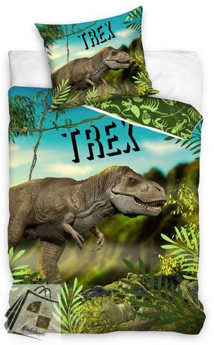 Dinoszaurusz T-Rex ágyneműhuzat 140×200cm, 70×90 cm