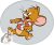 Tom és Jerry Garland formapárna, díszpárna 35 cm