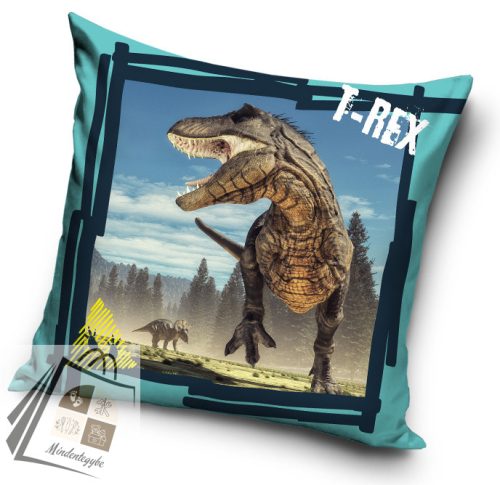 Dinoszaurusz T-Rex párnahuzat 40x40 cm