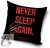Rémálom az Elm utcában Never Sleep párnahuzat 40x40 cm