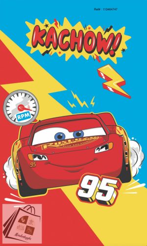 Disney Verdák Kachow kéztörlő arctörlő, törölköző 30x50 cm
