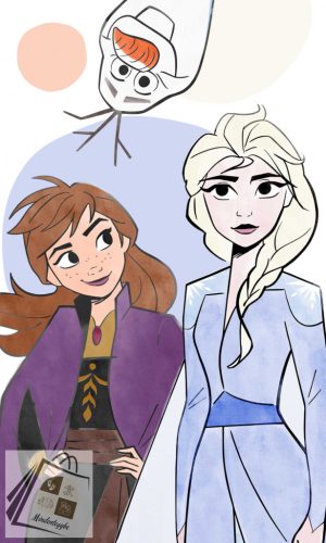 Disney Jégvarázs Family kéztörlő arctörlő, törölköző 30x50cm