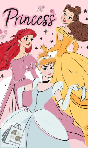 Disney Hercegnők Elegant kéztörlő arctörlő, törölköző 30x50cm