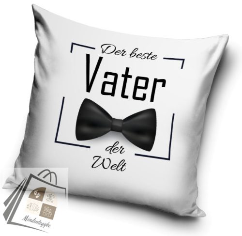 Der beste Vater Bow Tie párnahuzat 40x40 cm