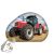 Traktor Red formapárna, díszpárna 40x29 cm