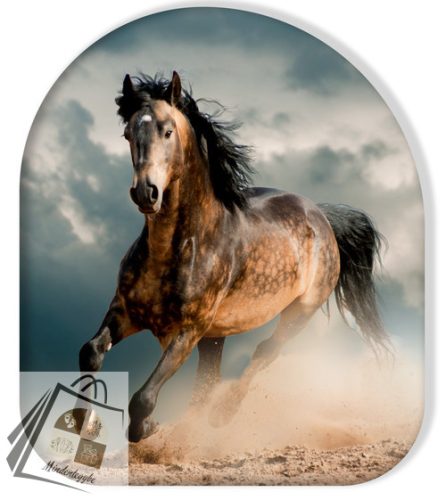 Lovas Wild Stallion formapárna, díszpárna 37x33 cm
