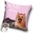 Kutyás Yorkie Pink párnahuzat 40x40 cm
