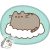 Pusheen Cloud formapárna, díszpárna 40 cm Velúr