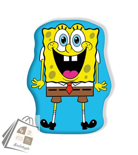 SpongyaBob Surprise formapárna, díszpárna 38x28 cm Velúr