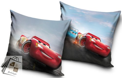 Disney Verdák Speed Zone párnahuzat 40x40 cm Velúr
