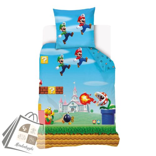 Super Mario Level ágyneműhuzat 140×200cm, 70×90 cm