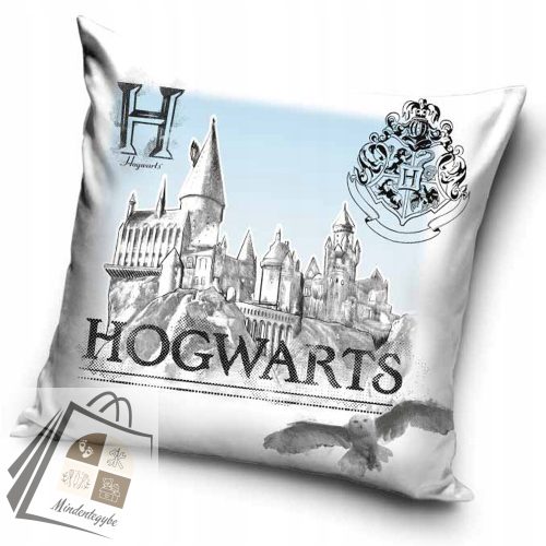 Harry Potter White Hogwarts párnahuzat 40x40 cm Velúr