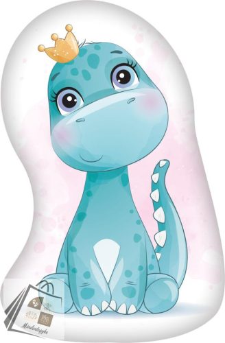 Dinoszaurusz Crown formapárna, díszpárna 40x27 cm