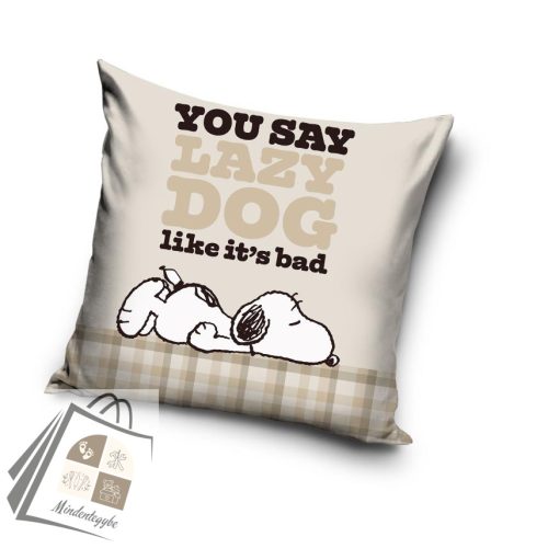 Snoopy Lazy Dog párnahuzat 40x40 cm