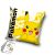 Pokémon Electro párnahuzat 40x40 cm Velúr