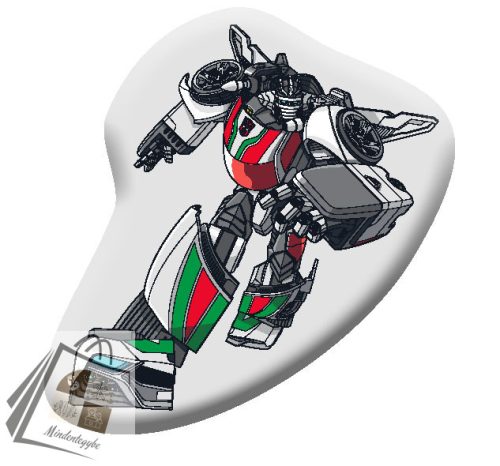 Transformers Autobot formapárna, díszpárna 41x34 cm Velúr