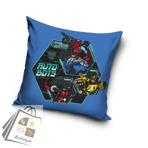 Transformers Autobots Blue párnahuzat 40x40 cm Velúr