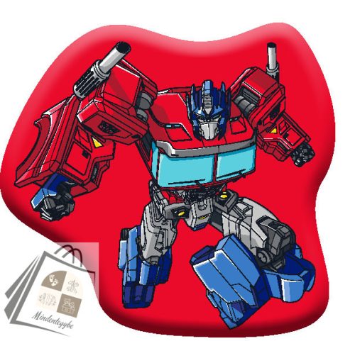 Transformers Red Autobot formapárna, díszpárna 39x42 cm Velúr