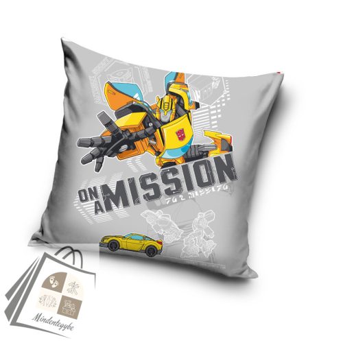 Transformers Mission párnahuzat 40x40 cm Velúr