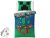 Minecraft Creeper Explode ágyneműhuzat 140×200cm, 80×80 cm