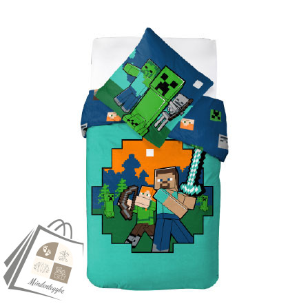Minecraft Diamond Defender ágyneműhuzat 140×200cm, 70×90 cm