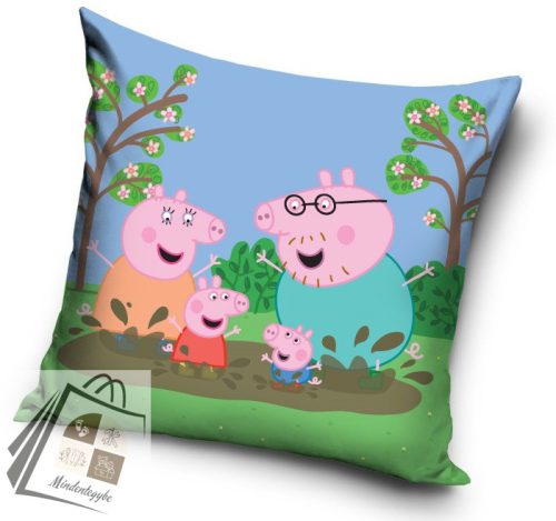Peppa malac Mud párnahuzat 40x40 cm Velúr