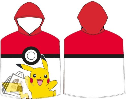Pokémon Pokeball strand törölköző poncsó 50x115 cm