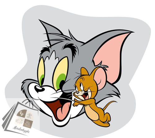 Tom és Jerry formapárna, díszpárna 32*32 cm