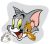 Tom és Jerry formapárna, díszpárna 32*32 cm