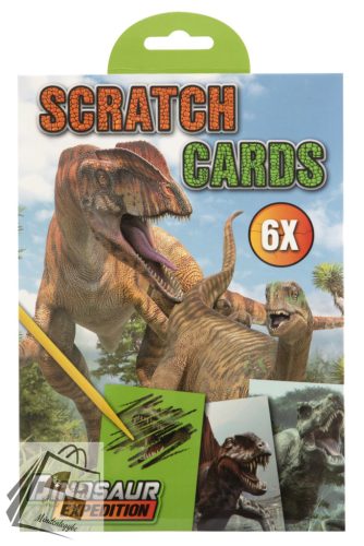 Dinoszaurusz Expedition scratch képkarcoló készlet