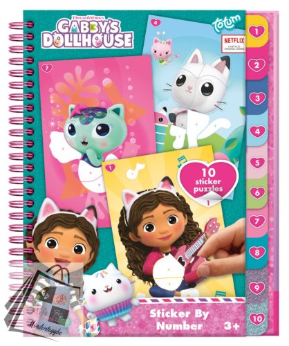 Gabi babaháza Sprinkle Party puzzle matrica és színező szett