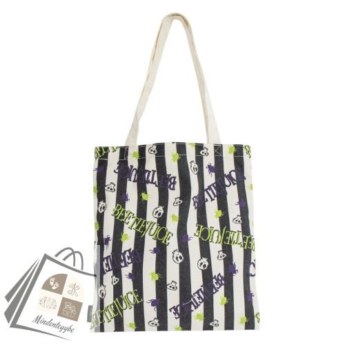 Beetlejuice Ghostly Vibes shopping bag, bevásárlótáska 39 cm