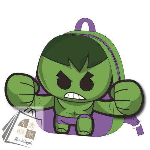 Bosszúállók Hulk plüss hátizsák, táska 22 cm