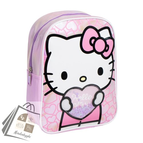 Hello Kitty Heart hologrammos hátizsák, táska 32 cm