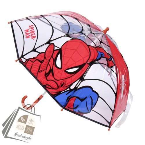 Pókember Web-Slinger gyerek átlátszó esernyő Ø71 cm