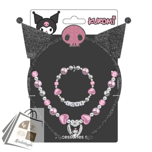 Hello Kitty Kuromi ékszer és hajpánt szett